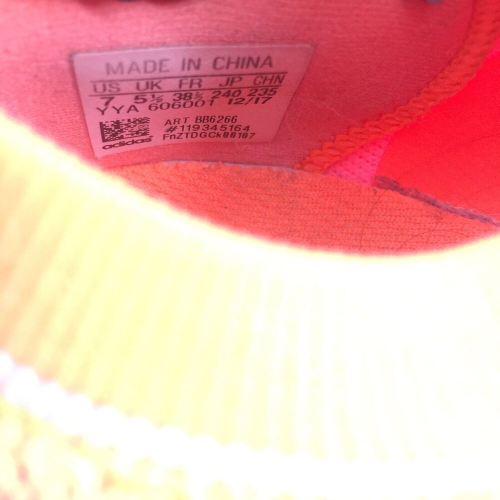 $250 Stella McCartney Ultraboost X Orange Glow Athletic Sneakers 7 Womens Neon - Picture 7 of 7